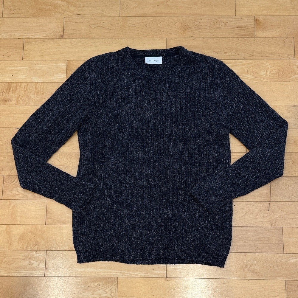 American Vintage Dark Gray/blue Crewneck Sweater